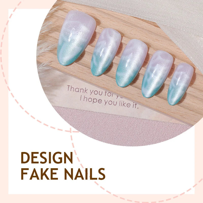 Press-On Nail Set Ombre Gradient High Shine Full Kit