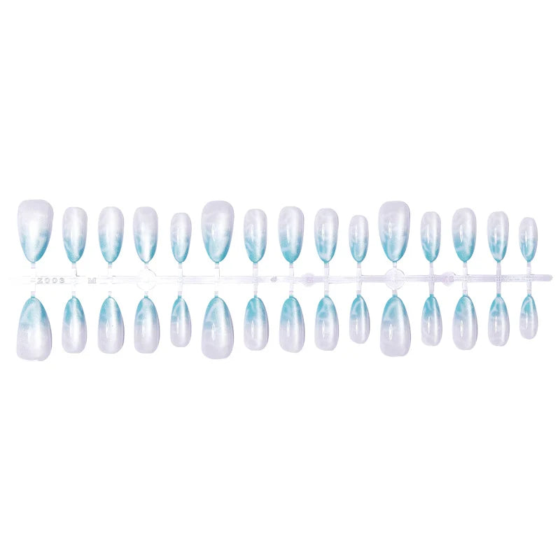 Press-On Nail Set Ombre Gradient High Shine Full Kit