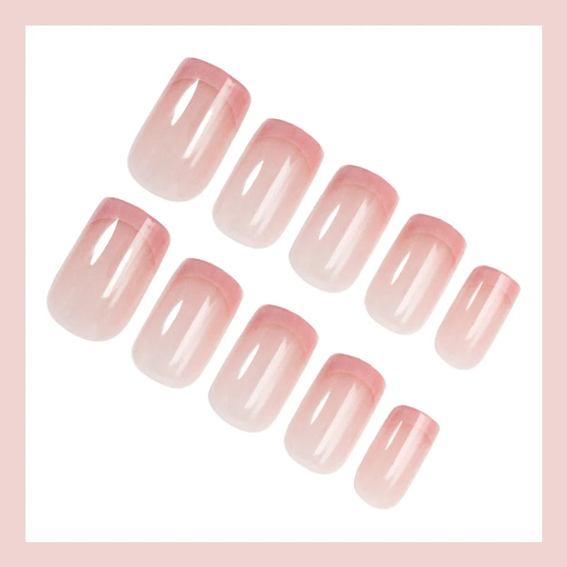 Press-On Nail Set Ombre Gradient Includes Adhesive