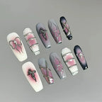 Press-On Nail Set Ombre Gradient Long-Lasting