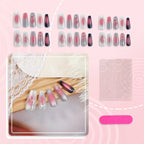 Press-On Nail Set Ombre Gradient Long-Lasting