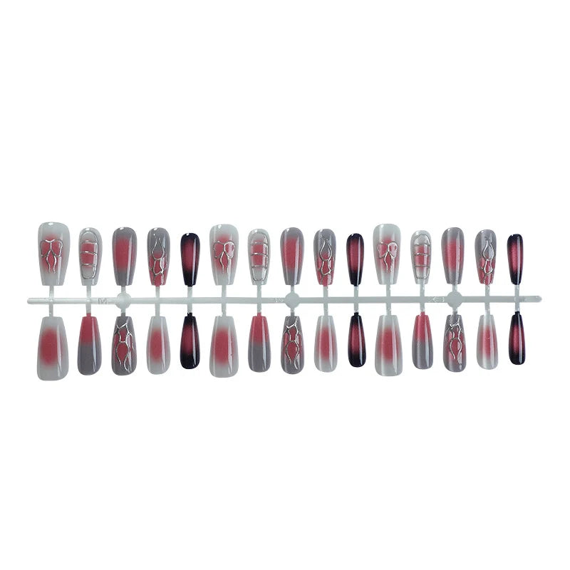 Press-On Nail Set Ombre Gradient Long-Lasting