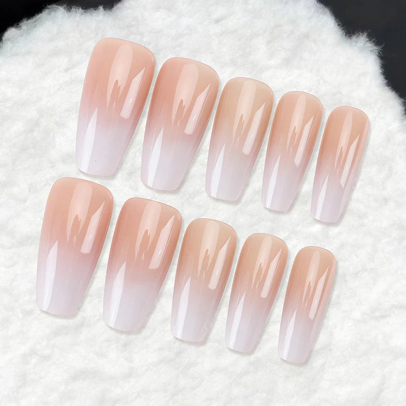 Press-On Nail Set Ombre Gradient Multiple Sizes