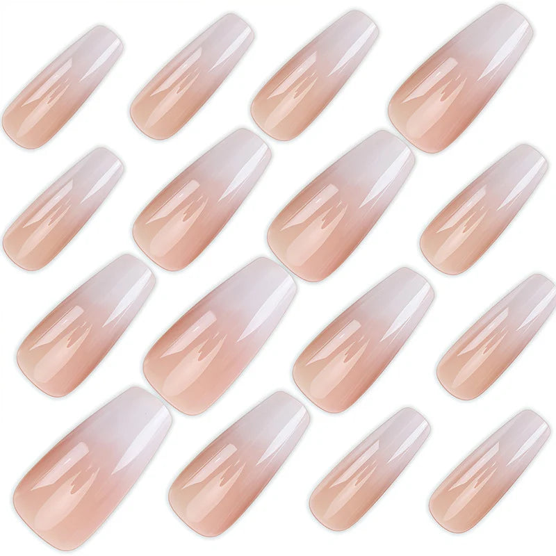 Press-On Nail Set Ombre Gradient Multiple Sizes