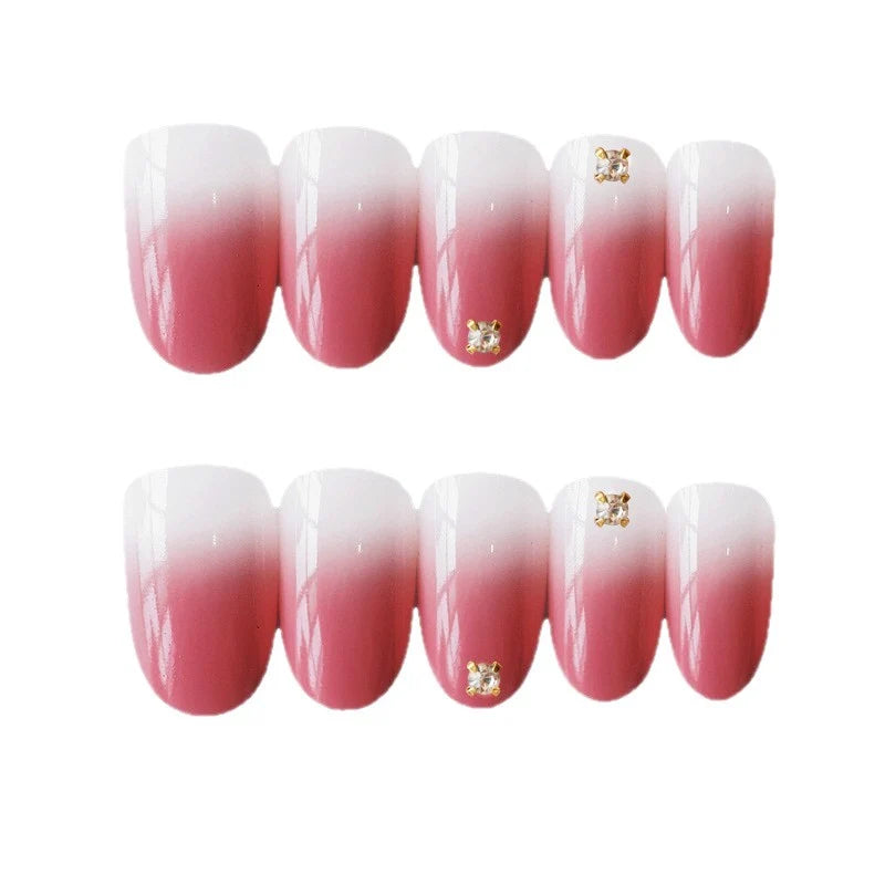 Press-On Nail Set Ombre Gradient No Glue Multiple Sizes