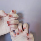 Press-On Nail Set Ombre Gradient Reusable & Custom Fit