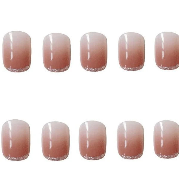 Press-On Nail Set Ombre Gradient Reusable & Custom Fit