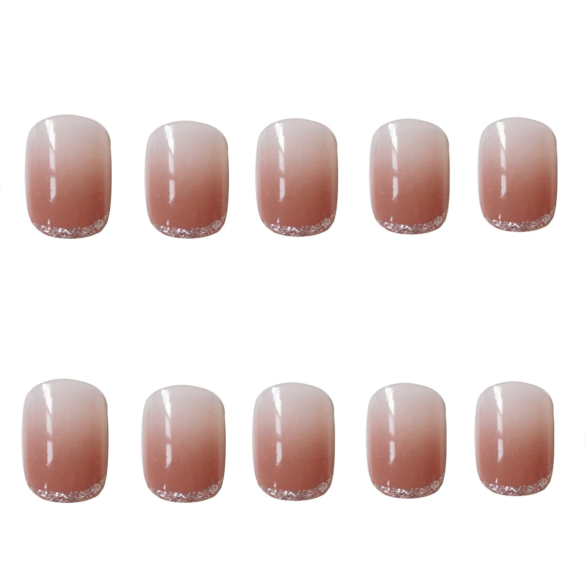Press-On Nail Set Ombre Gradient Reusable & Custom Fit