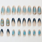 Press-On Nail Set Ombre Gradient Reusable With Adhesive Tabs