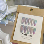 Press-On Nail Set Ombre Gradient Reusable XS To L