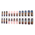 Press-On Nail Set Ombre Gradient Self-Adhesive Multiple Sizes