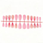 Press-On Nail Set Ombre & Mixed Shapes Long-Lasting