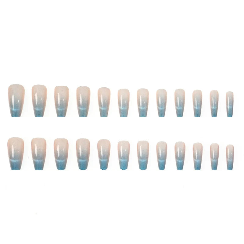 Press-On Nail Set Ombre Reusable & Tool-Free