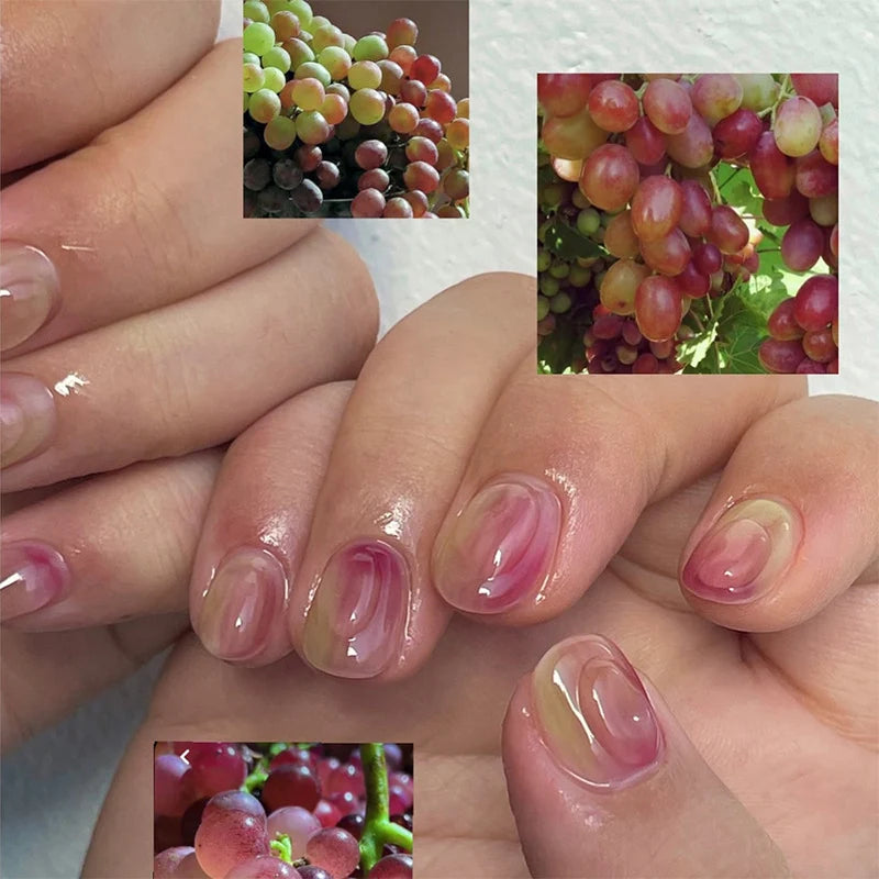 Press-On Nail Set Ombre Self-Adhesive Reusable