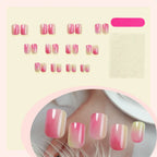 Press-On Nail Set Ombre Self-Adhesive Reusable