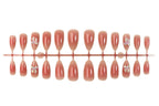 Press-On Nail Set Ombre Sparkling Hypoallergenic
