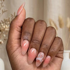 Press-On Nail Set Ombre Sparkling Hypoallergenic
