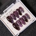 Press-On Nail Set Pearl Accent Easy Application