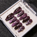 Press-On Nail Set Pearl Accent Easy Application