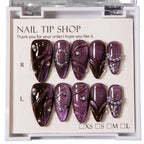 Press-On Nail Set Pearl Accent Easy Application