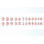 Press-On Nail Set Pearl & Glitter Easy Application