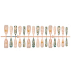 Press-On Nail Set Pearl & Marble Designs