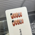 Press-On Nail Set Pearlescent Reusable Easy Application