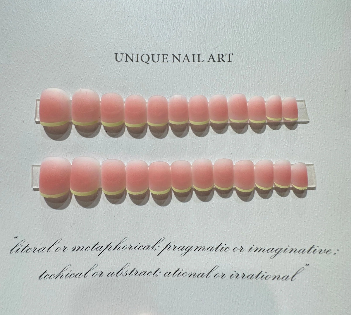 Press-On Nail Set Peel-And-Press 126-Piece Peach Pink