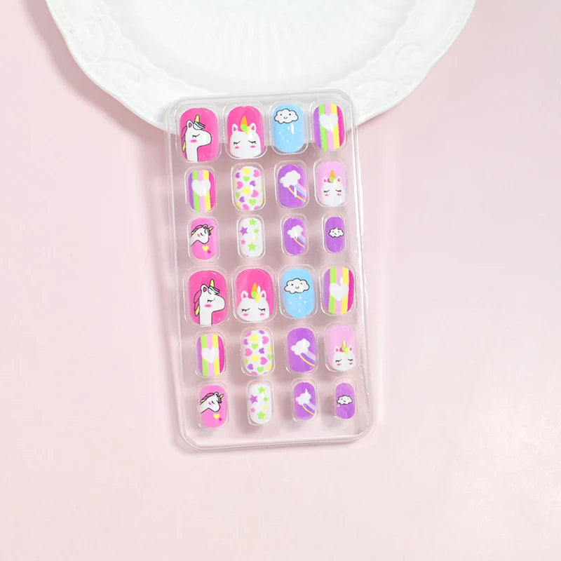 Press-On Nail Set Peel-And-Press 24-Piece Comfortable Fit