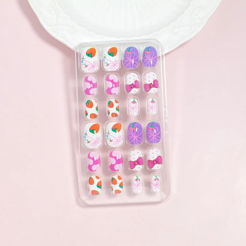 Press-On Nail Set Peel-And-Press 24-Piece Comfortable Fit
