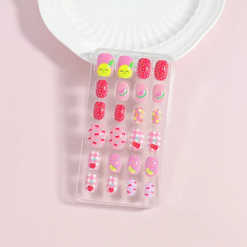 Press-On Nail Set Peel-And-Press 24-Piece Comfortable Fit
