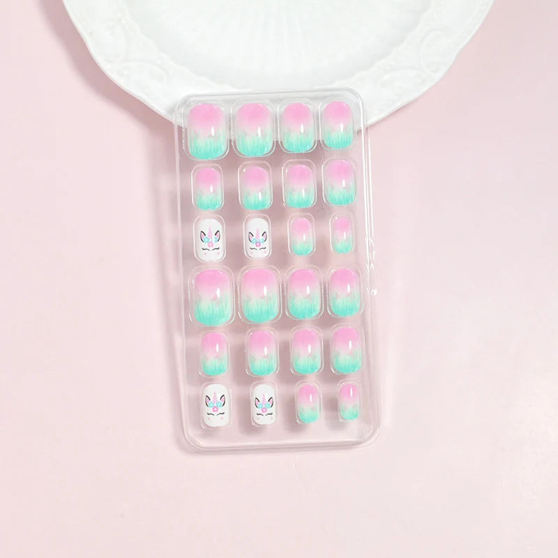Press-On Nail Set Peel-And-Press 24-Piece Comfortable Fit