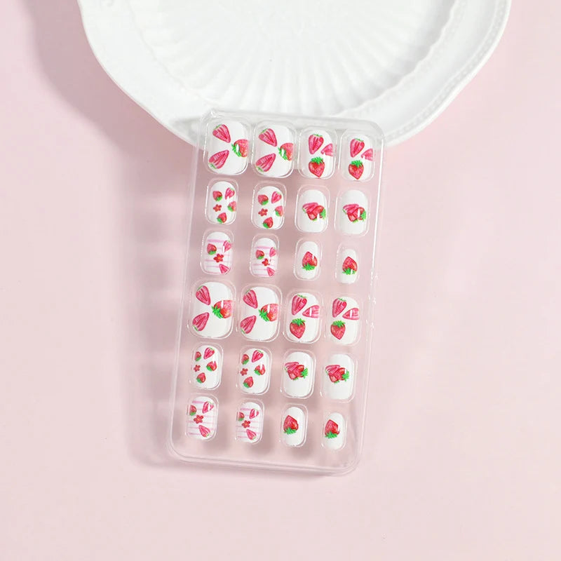 Press-On Nail Set Peel-And-Press 24-Piece Comfortable Fit
