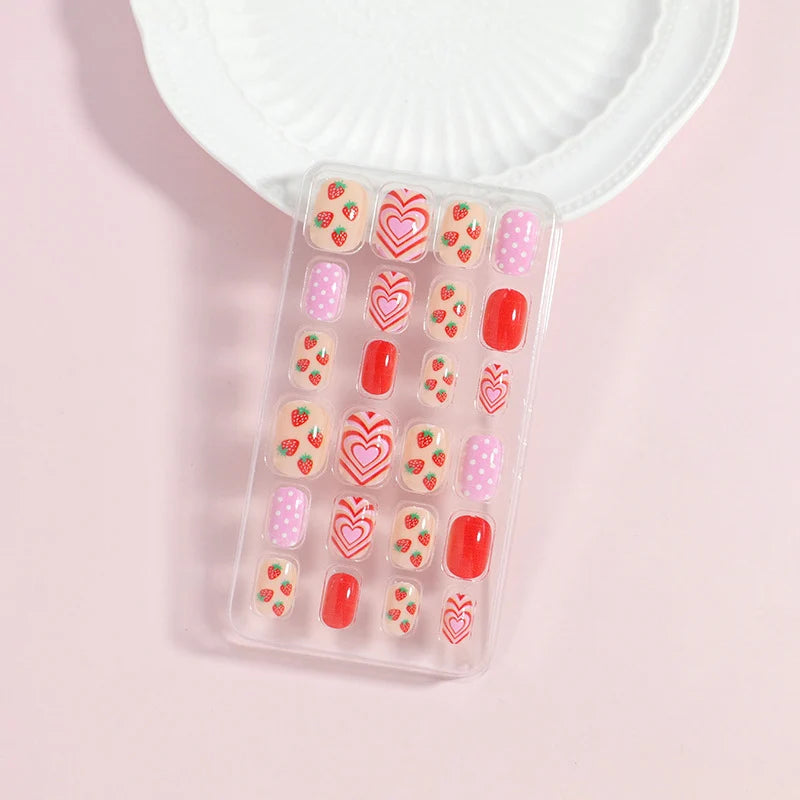 Press-On Nail Set Peel-And-Press 24-Piece Comfortable Fit