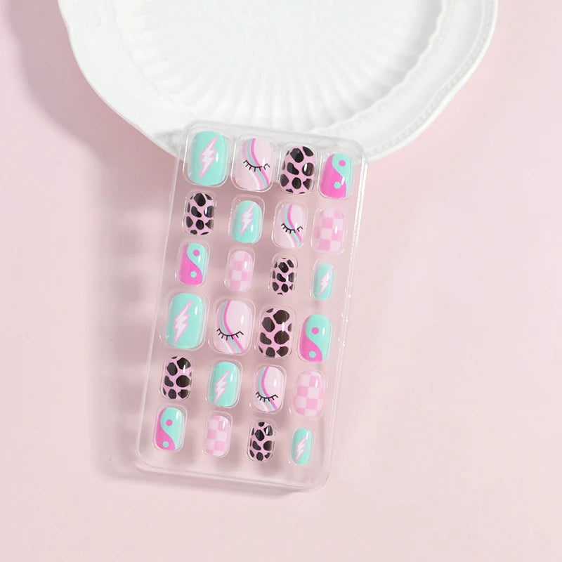 Press-On Nail Set Peel-And-Press 24-Piece Comfortable Fit