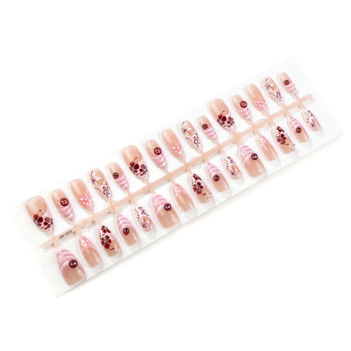 Press-On Nail Set Peel And Press Artistic Designs