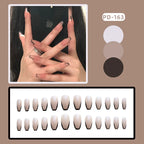 Press-On Nail Set Peel-And-Press Black Ombre Multiple Sizes
