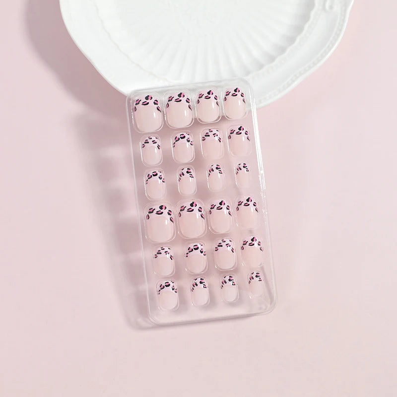 Press-On Nail Set Peel-And-Press Damage-Free Set of 24