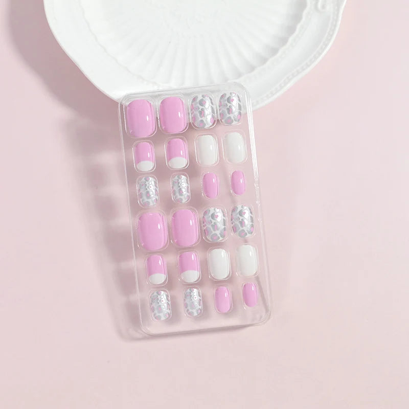 Press-On Nail Set Peel-And-Press Damage-Free Set of 24