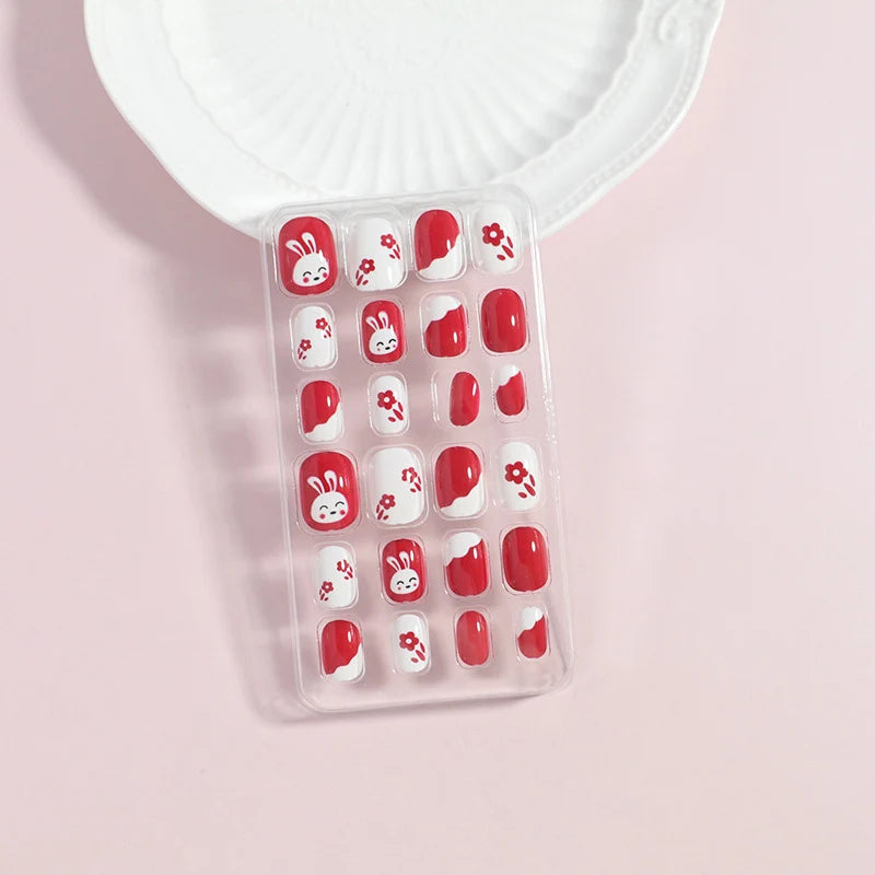 Press-On Nail Set Peel-And-Press Damage-Free Set of 24