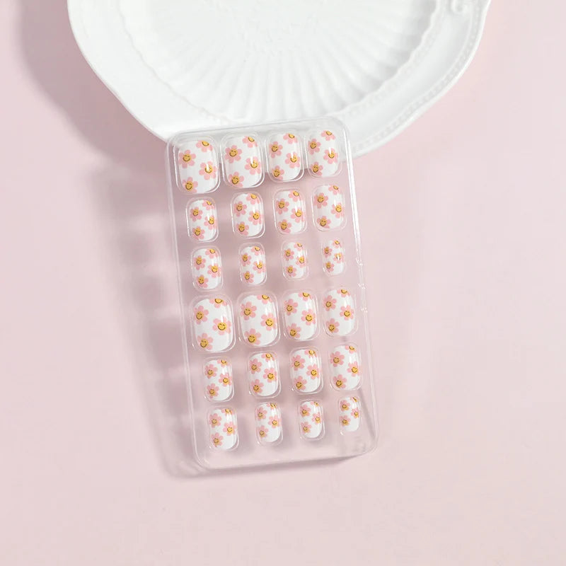 Press-On Nail Set Peel-And-Press Damage-Free Set of 24