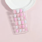 Press-On Nail Set Peel-And-Press Damage-Free Set of 24