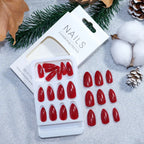 Press-On Nail Set Peel-And-Stick 24 Pieces Multiple Sizes