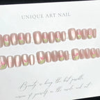 Press-On Nail Set Peel-And-Stick Botanical Floral
