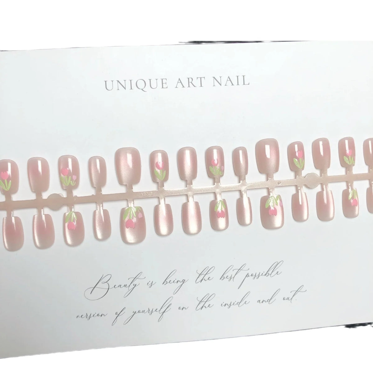 Press-On Nail Set Peel-And-Stick Botanical Floral