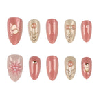 Press-On Nail Set Peel-And-Stick Decorative Designs