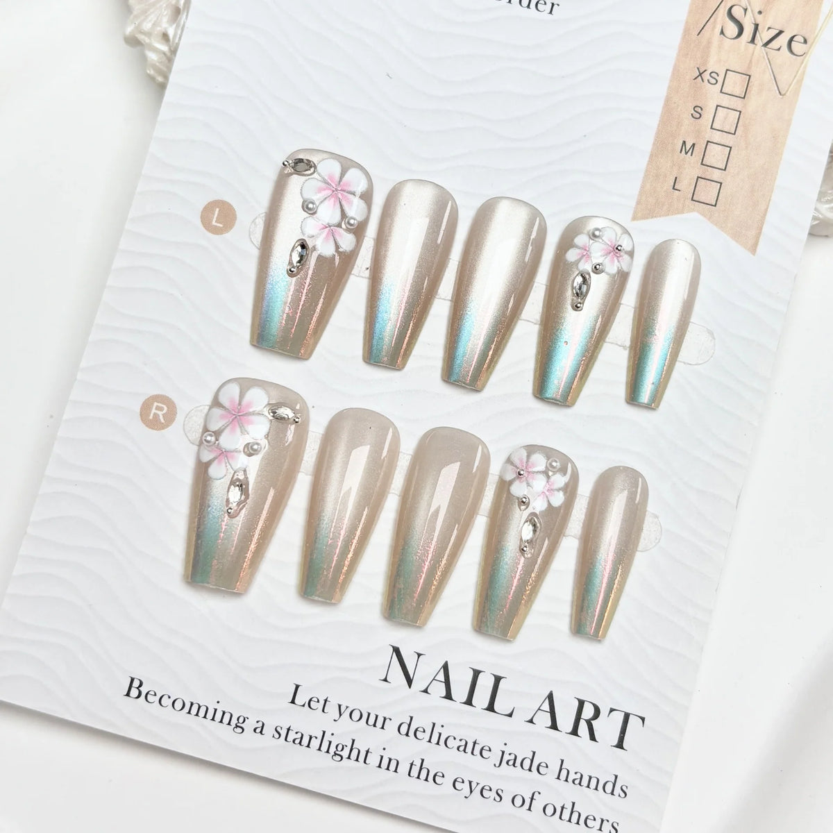 Press-On Nail Set Peel-And-Stick Durable Comfort Fit