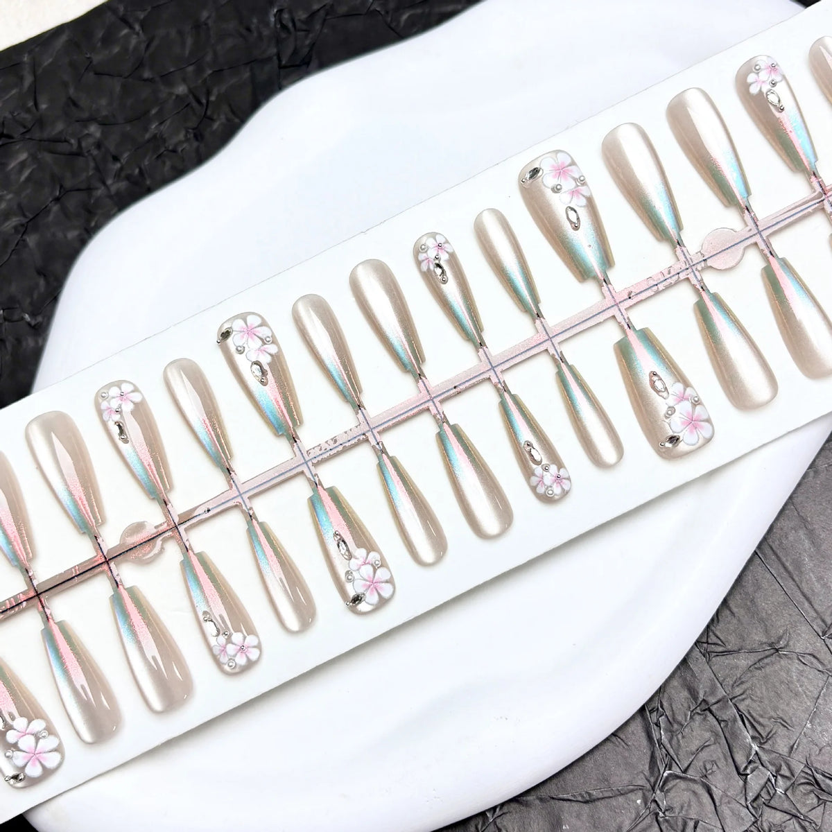 Press-On Nail Set Peel-And-Stick Durable Comfort Fit
