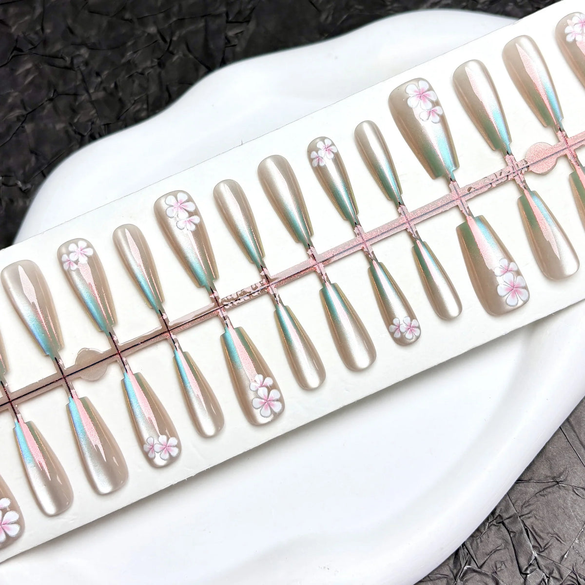 Press-On Nail Set Peel-And-Stick Durable Comfort Fit