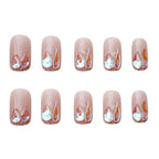 Press-On Nail Set Peel And Stick Glitter Finish